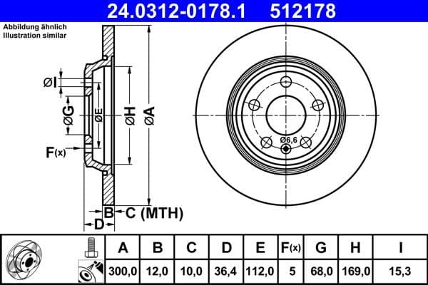 Brake Disc PowerDisc 24.0312-0178.1 - image 2
