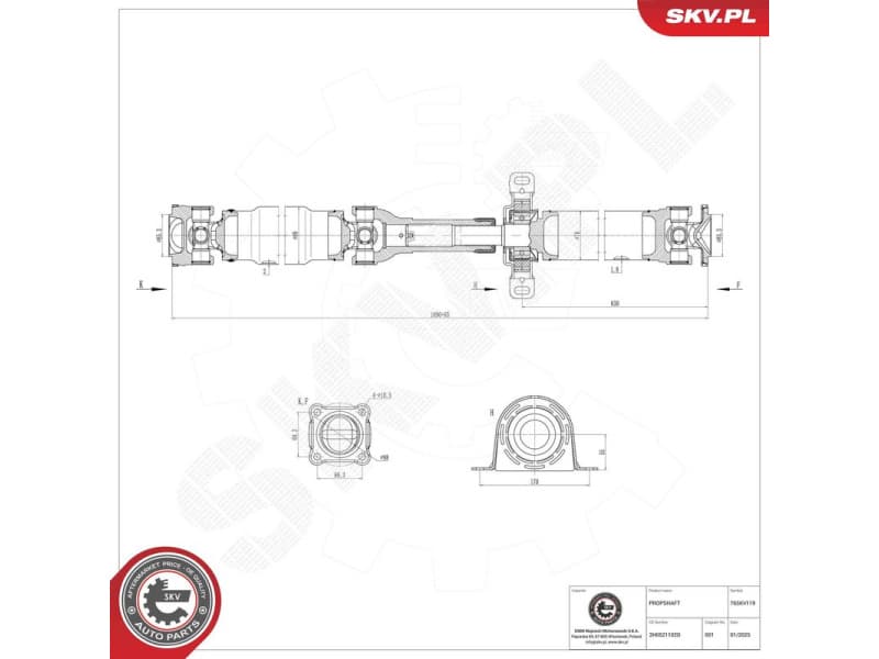 Drive Shaft 76SKV119 - image 2