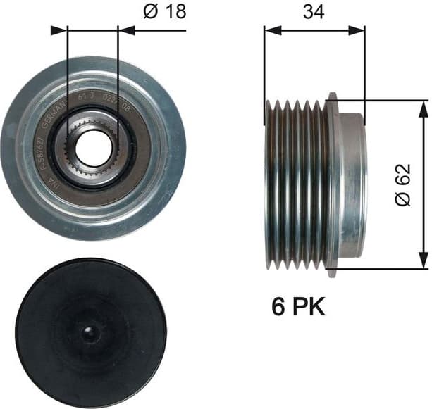 Alternator Freewheel Clutch DriveAlign™ OAP7203