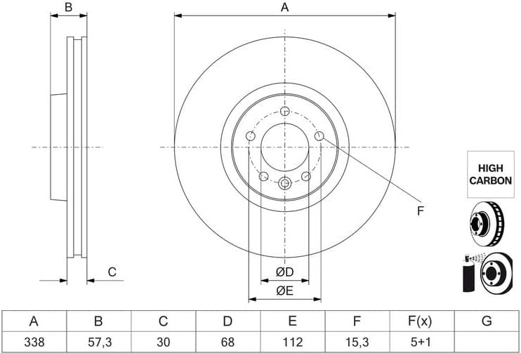 Brake Disc 0 986 479 K03 - image 3