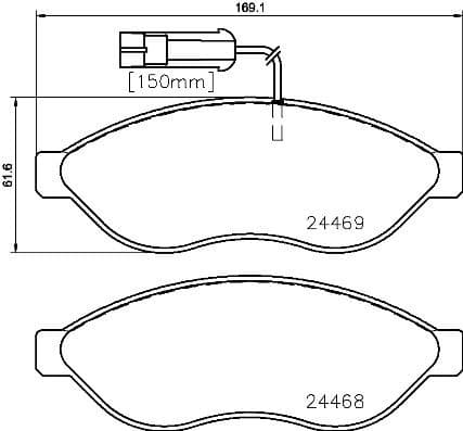 Brake pads front, Top Quality P23143 - image 3