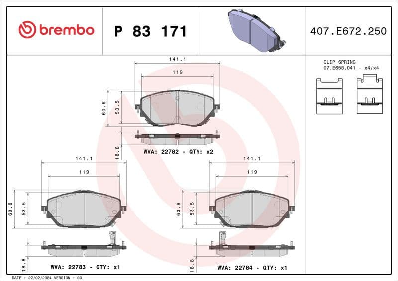 Brake Pad Set, disc brake PRIME LINE P83171 - image 2