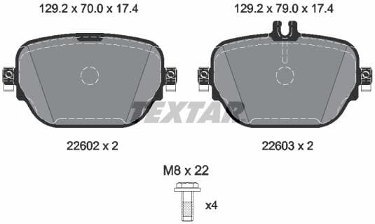 Brake Pad Set, disc brake Q+ 2260203