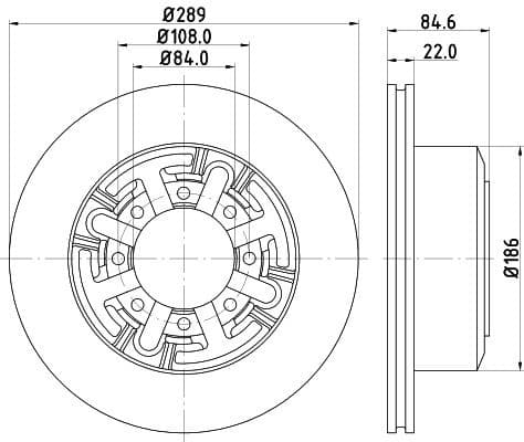 Brake Disc 8DD 355 105-791 - image 4
