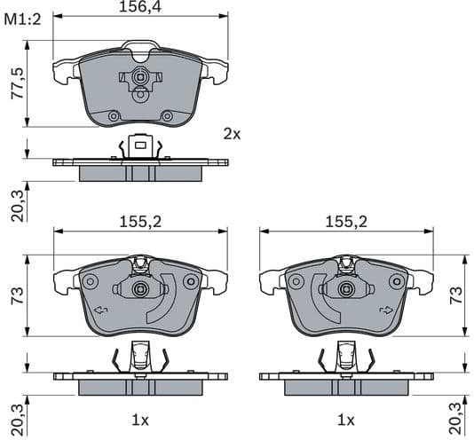 Brake Pad Set, disc brake 0986494959 - image 9