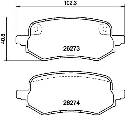 Brake Pad Set, disc brake 8DB 355 040-931