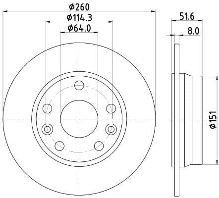 Brake Disc PRO 8DD 355 134-781 - image 4