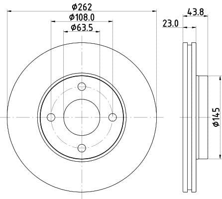 Brake Disc PRO 8DD 355 126-601 - image 4
