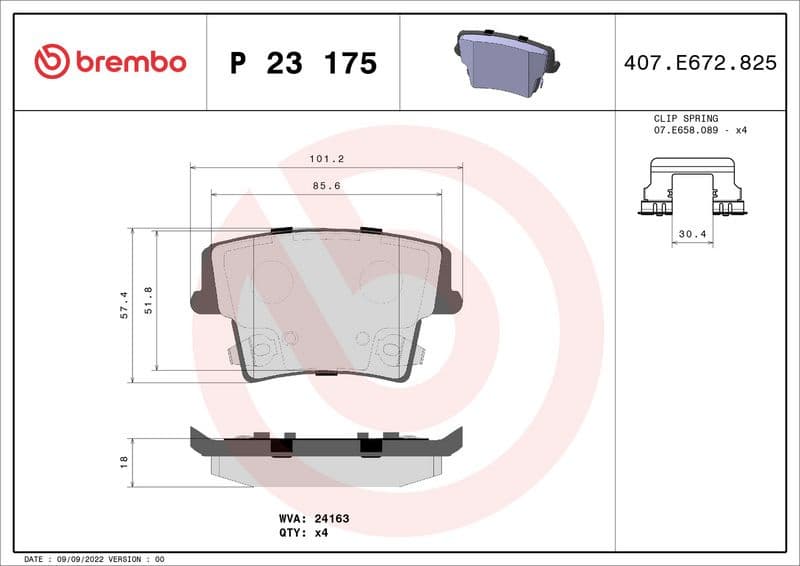 Brake Pad Set, disc brake PRIME LINE P23175 - image 3