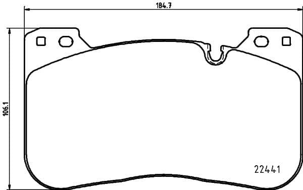 Brake Pad Set, disc brake 8DB 355 025-991