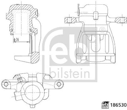 Brake Caliper 186530