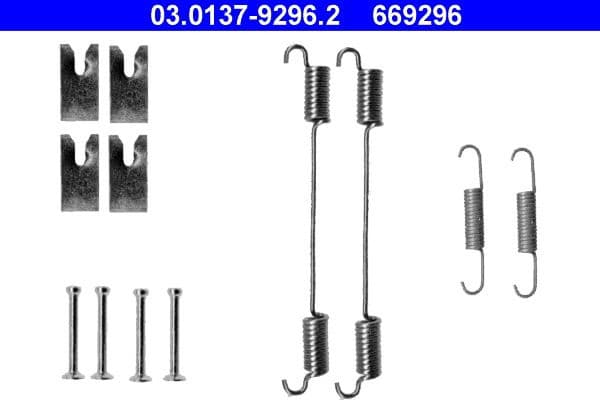 Accessory Kit, brake shoes 03.0137-9296.2 - image 2