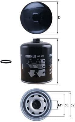 Air Dryer Cartridge, compressed-air system AL29