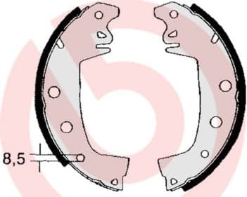 Brake Shoe Set ESSENTIAL LINE S 68 503