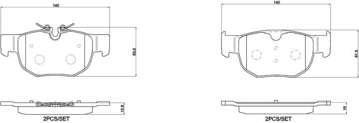 Brake Pad Set, disc brake PRIME LINE P 36 039 - image 2