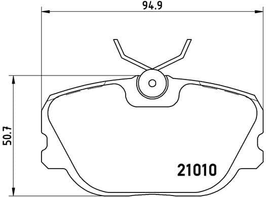 Brake Pad Set, disc brake PRIME LINE P 86 011