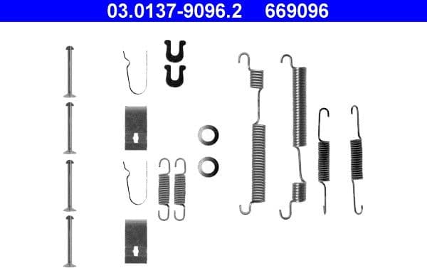 Accessory Kit, brake shoes 03.0137-9096.2 - image 2