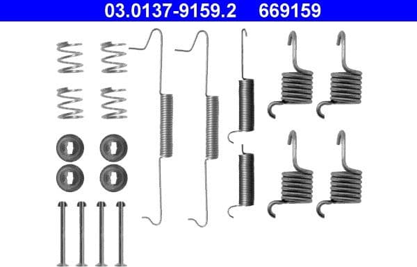 Accessory Kit, brake shoes 03.0137-9159.2 - image 2