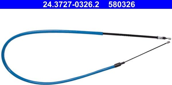 Cable Pull, parking brake 24.3727-0326.2 - image 4