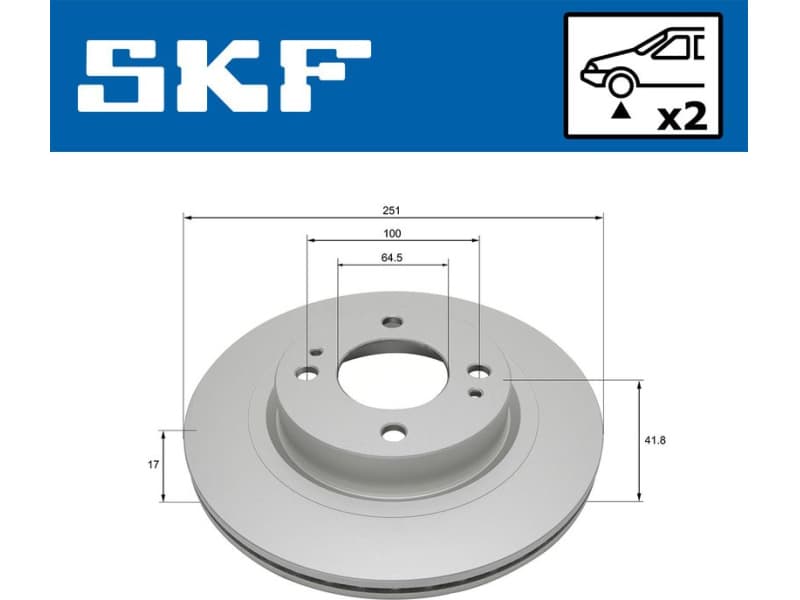 Brake Disc VKBD 81167 V2 - image 2