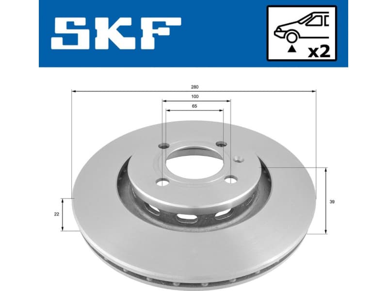 Brake Disc VKBD 80783 V2 - image 2