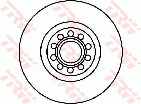 Brake Disc TRW SINGLE DF4262S - image 2