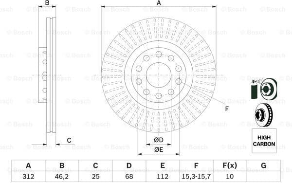 Brake Disc 0986479057 - image 5