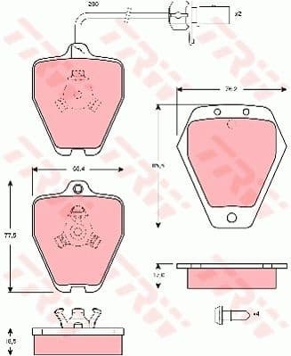 Brake Pad Set, disc brake GDB1451
