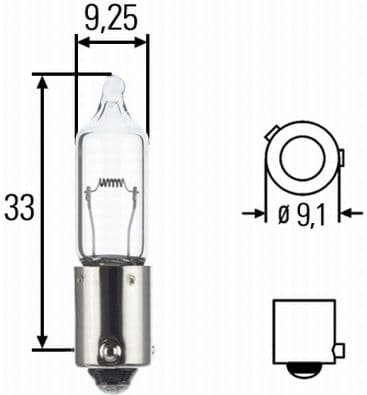 Lemputė HELLA H21 24V 21W - 8GH 008 417-012 (HELLA) - Autoera