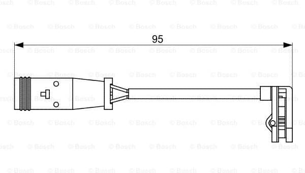 Warning Contact, brake pad wear 1987473036