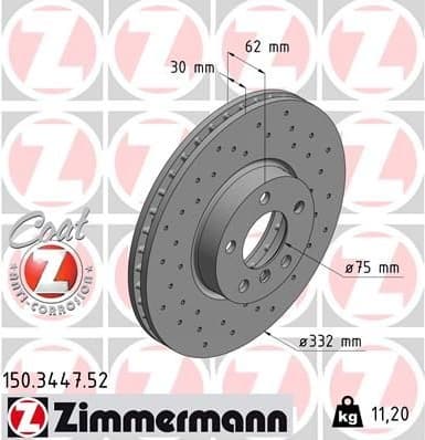 Brake Disc SPORT BRAKE DISC Z 150.3447.52