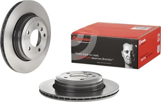 Brake discs kit rear, (2pcs), Top Quality 09.9425.11 - image 4