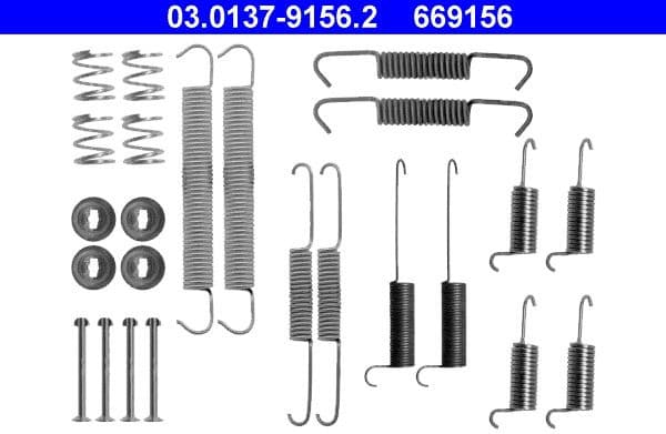 Accessory Kit, brake shoes 03.0137-9156.2 - image 2
