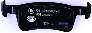 Brake Pad Set, disc brake 8DB 355 021-311