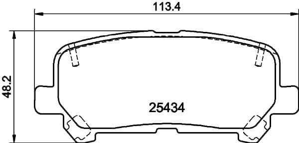 Brake Pad Set, disc brake 8DB 355 020-601 - image 4