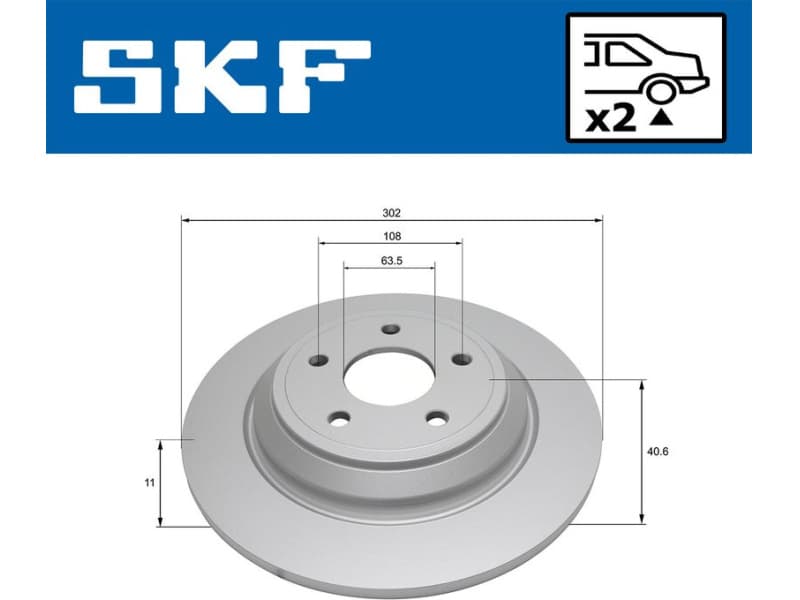 Brake Disc VKBD 91204 S2 - image 2