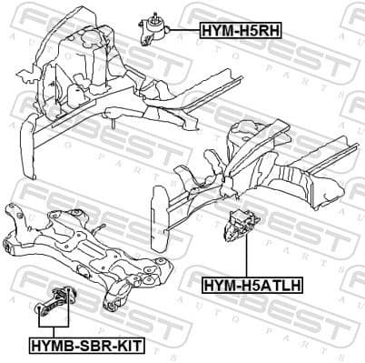 Mounting, engine HYM-H5ATLH - image 2
