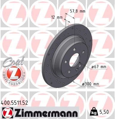 Brake Disc SPORT BRAKE DISC Z 400.5511.52