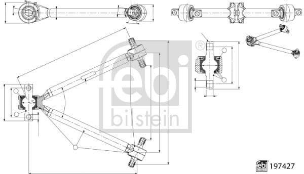 Control/Trailing Arm, wheel suspension 197427
