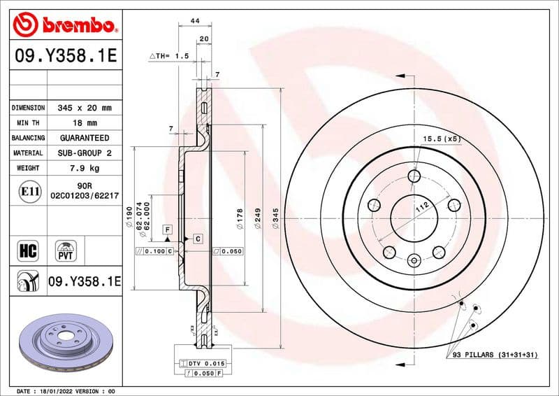 Brake Kit, disc brake BEYOND LINE - EV KT 08 006 - image 2