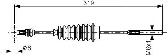 Cable Pull, parking brake 1 987 482 157 - image 2