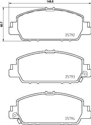 Brake Pad Set, disc brake 8DB 355 021-471 - image 4