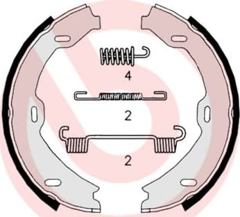 Brake Shoe Set, parking brake ESSENTIAL LINE S50518 - image 3