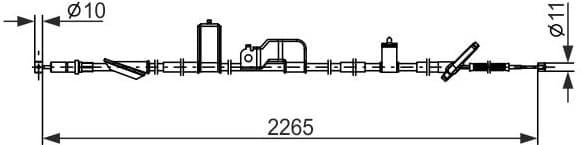 Cable Pull, parking brake 1987482918 - image 2