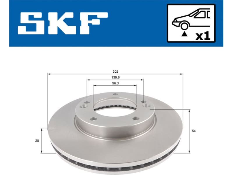 Brake Disc VKBD 80595 V1 - image 2
