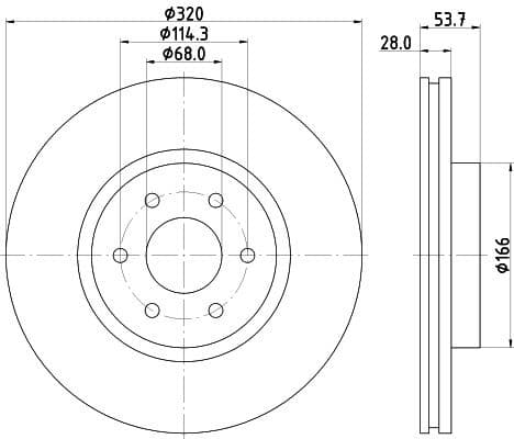 Brake Disc PRO HC 8DD 355 131-401 - image 4