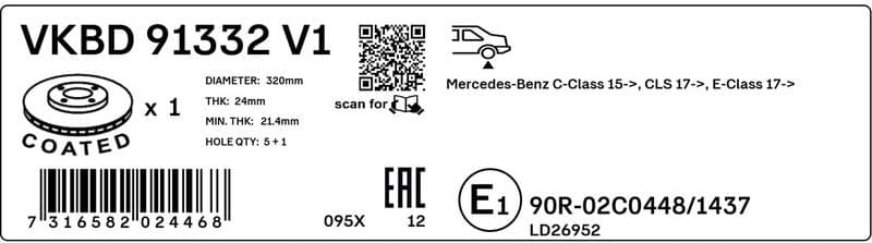 Brake Disc VKBD 91332 V1 - image 3