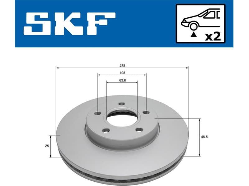 Brake Disc VKBD 81121 V2 - image 2