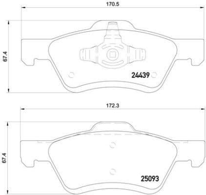 Brake Pad Set, disc brake PRIME LINE P24159 - image 3