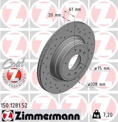 Brake Disc SPORT BRAKE DISC Z 150.1281.52